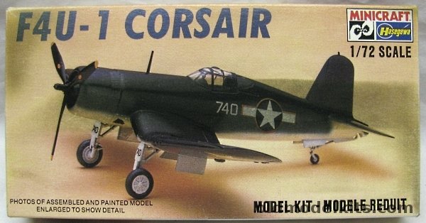 Hasegawa 1/72 Vought F4U-1 Corsair - Bird Cage Canopy US Navy - (F4U1), 1179 plastic model kit